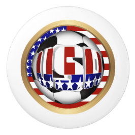 Pomo De Cerámica Ball de fútbol de Estados Unidos