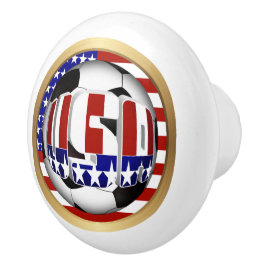 Pomo De Cerámica Ball de fútbol de Estados Unidos