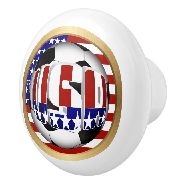 Pomo De Cerámica Ball de fútbol de Estados Unidos (Derecha)