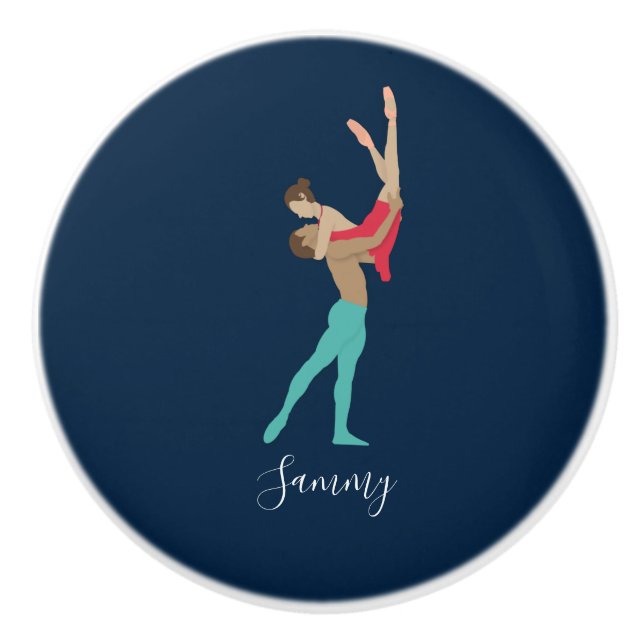 Pomo De Cerámica Ballet (Anverso)