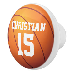 Pomo De Cerámica Baloncesto personalizado