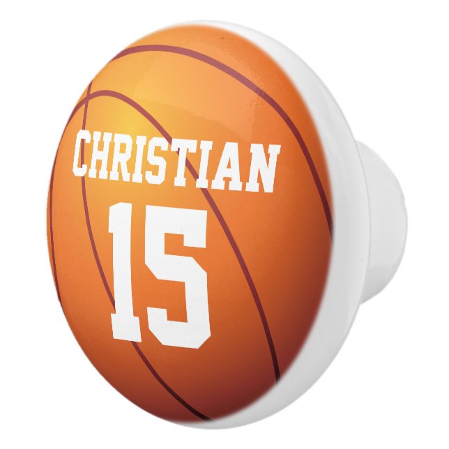 Pomo De Cerámica Baloncesto personalizado (Derecha)
