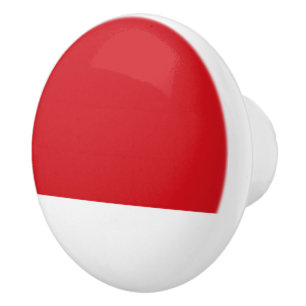 Pomo De Cerámica Banda roja