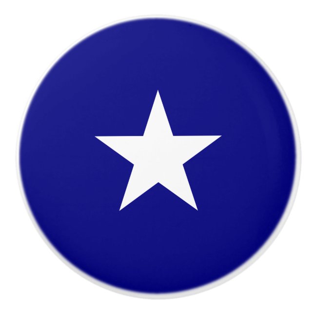 Pomo De Cerámica Bandera azul Bonnie (Anverso)