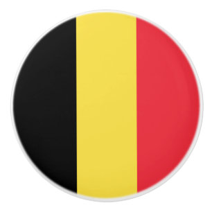 Pomo De Cerámica Bandera belga