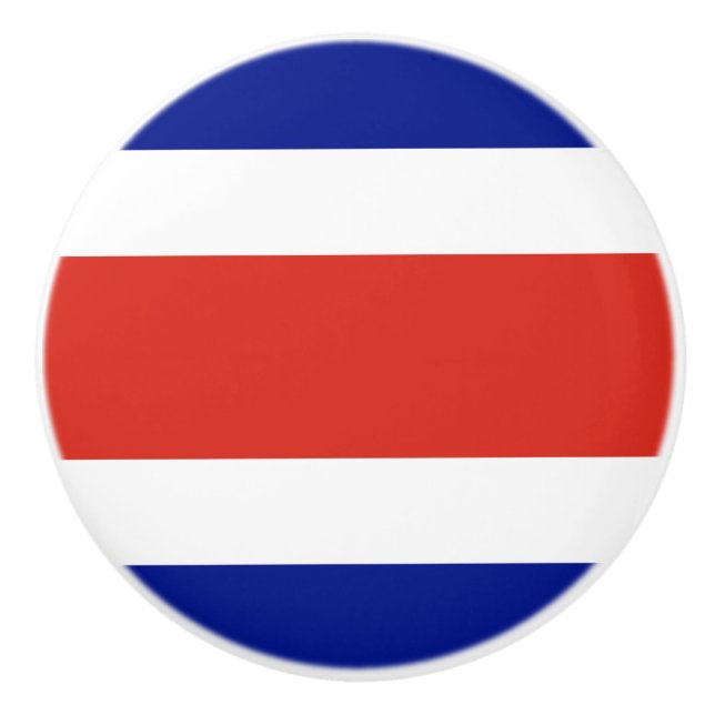 Pomo De Cerámica Bandera Civil de Costa Rica (Anverso)