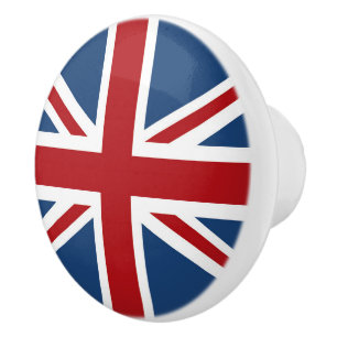 Pomo De Cerámica Bandera clásica de Union Jack Reino Unido