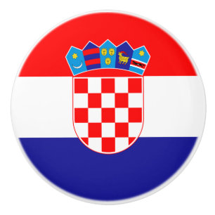 Pomo De Cerámica Bandera croata
