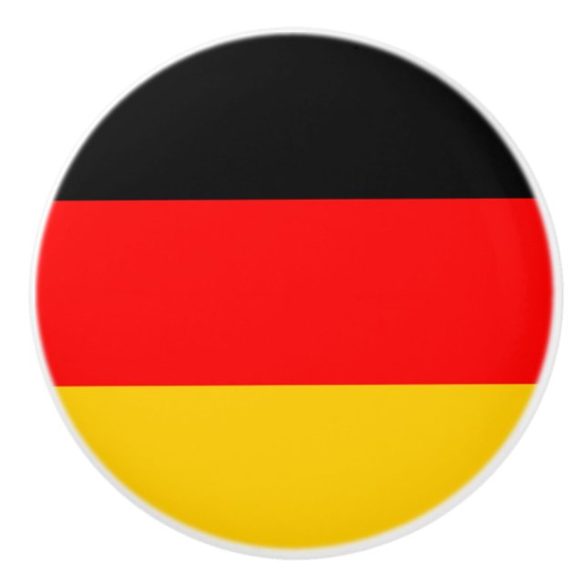 Pomo De Cerámica Bandera de Alemania (Anverso)