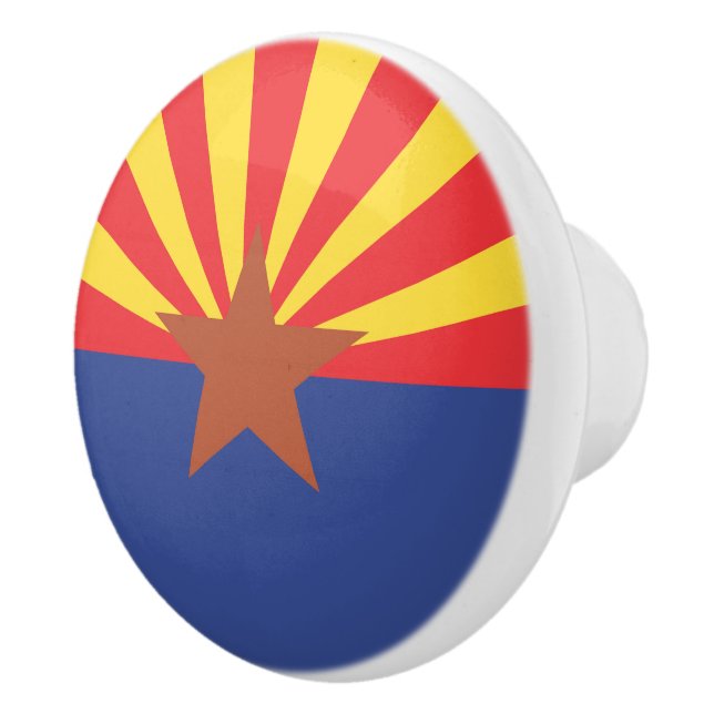 Pomo De Cerámica Bandera de ARIZONA (Derecha)
