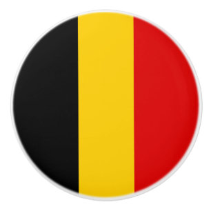 Pomo De Cerámica Bandera de Bélgica
