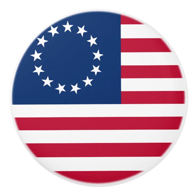 Pomo De Cerámica Bandera de Betsy Ross en Estados Unidos (Anverso)