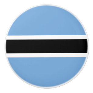 Pomo De Cerámica Bandera de Botsuana