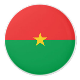 Pomo De Cerámica Bandera de Burkina Faso