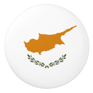 Pomo De Cerámica Bandera de Chipre