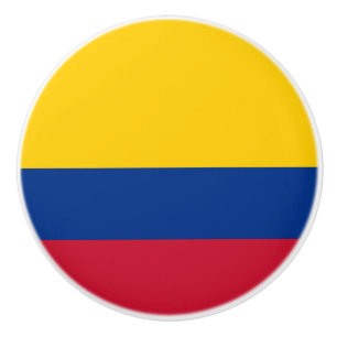 Pomo De Cerámica Bandera de Colombia