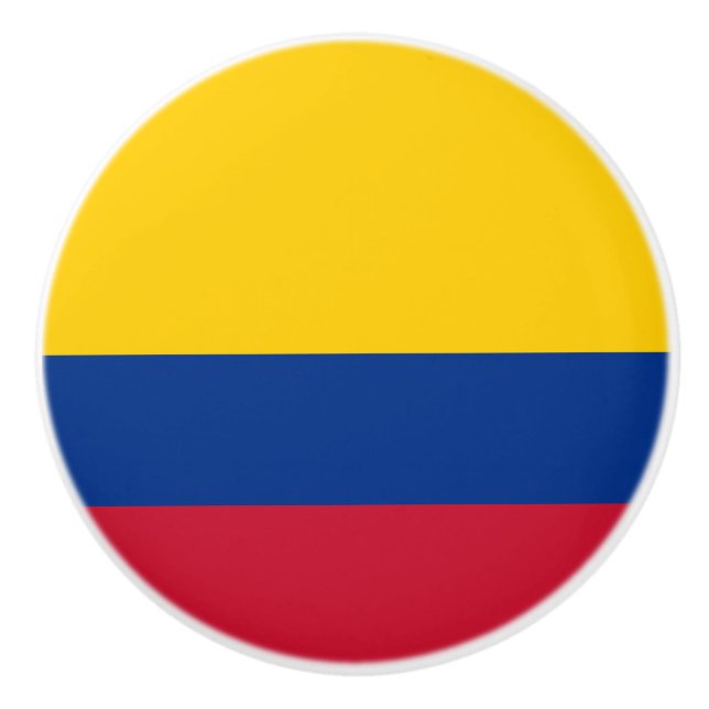 Pomo De Cerámica Bandera de Colombia (Anverso)
