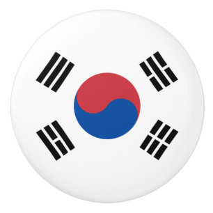 Pomo De Cerámica Bandera de Corea del Sur (ROK)