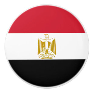 Pomo De Cerámica Bandera de Egipto