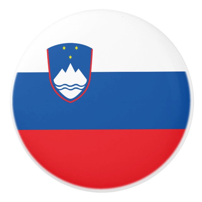 Pomo De Cerámica Bandera de Eslovenia (Anverso)