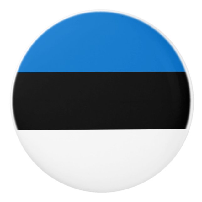 Pomo De Cerámica Bandera de Estonia (Anverso)