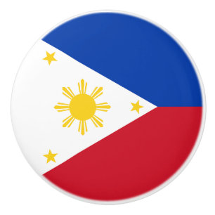 Pomo De Cerámica Bandera de Filipinas