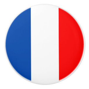 Pomo De Cerámica Bandera de Francia