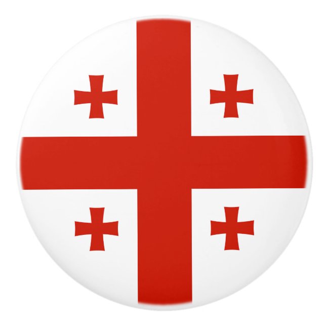 Pomo De Cerámica Bandera de Georgia (Anverso)