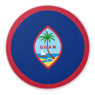 Pomo De Cerámica Bandera de Guam