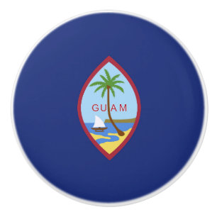 Pomo De Cerámica Bandera de Guam