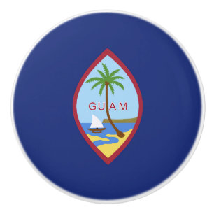 Pomo De Cerámica Bandera de Guam