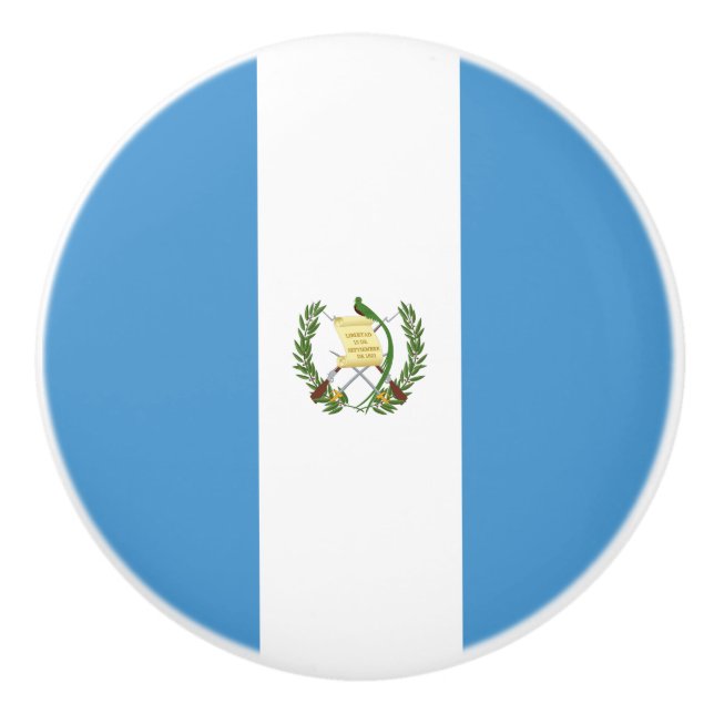 Pomo De Cerámica Bandera de Guatemala (Anverso)