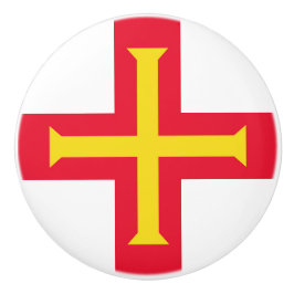 Pomo De Cerámica Bandera de Guernsey