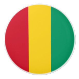 Pomo De Cerámica Bandera de Guinea