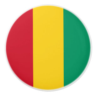 Pomo De Cerámica Bandera de Guinea