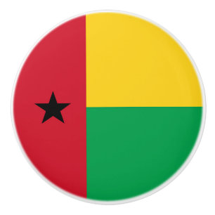 Pomo De Cerámica Bandera de Guinea-Bissau