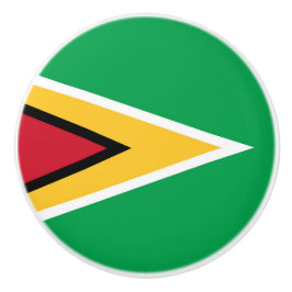 Pomo De Cerámica Bandera de Guyana