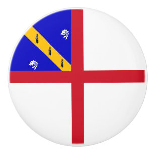 Pomo De Cerámica Bandera de Herm