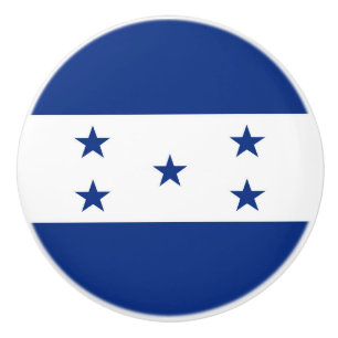 Pomo De Cerámica Bandera de Honduras