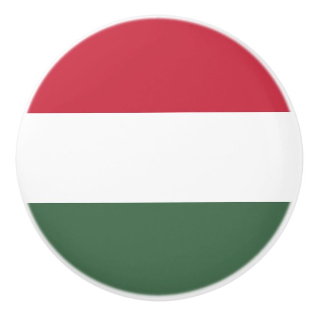 Pomo De Cerámica Bandera de Hungría (Anverso)