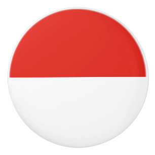 Pomo De Cerámica Bandera de Indonesia