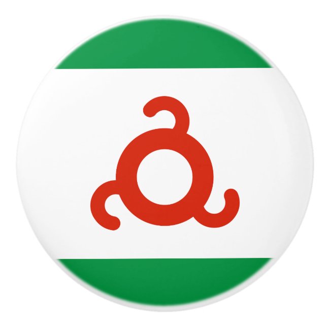 Pomo De Cerámica Bandera de Ingushetia (Anverso)
