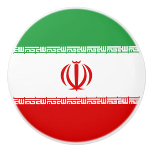 Pomo De Cerámica Bandera de Irán
