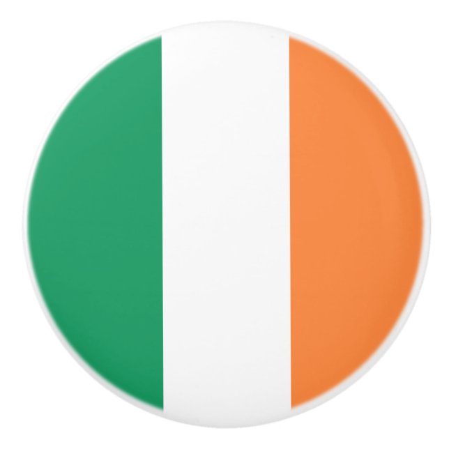 Pomo De Cerámica Bandera de Irlanda (Anverso)