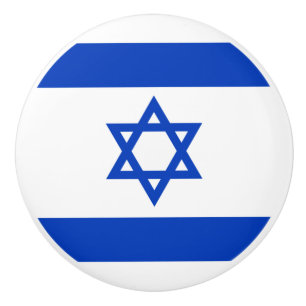 Pomo De Cerámica Bandera de Israel
