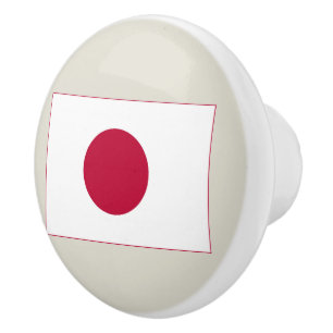 Pomo De Cerámica Bandera de Japón: Hinomaru, Nisshōki, Sol Naciente