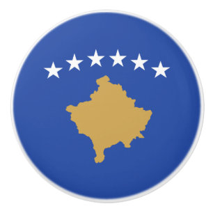 Pomo De Cerámica Bandera de Kosovo