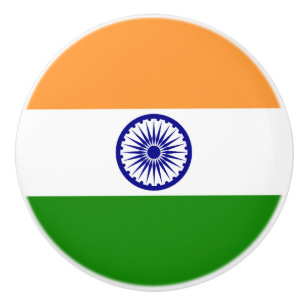 Pomo De Cerámica Bandera de la India