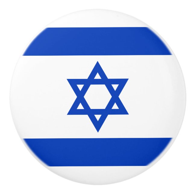 Pomo De Cerámica Bandera de la Knob de Cerámica de Israel (Anverso)