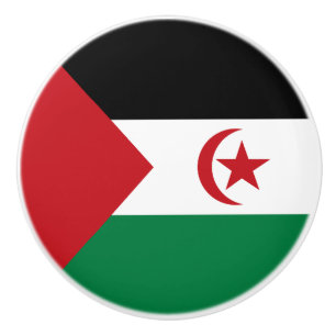 Pomo De Cerámica Bandera de la República Árabe Saharaui Democrática